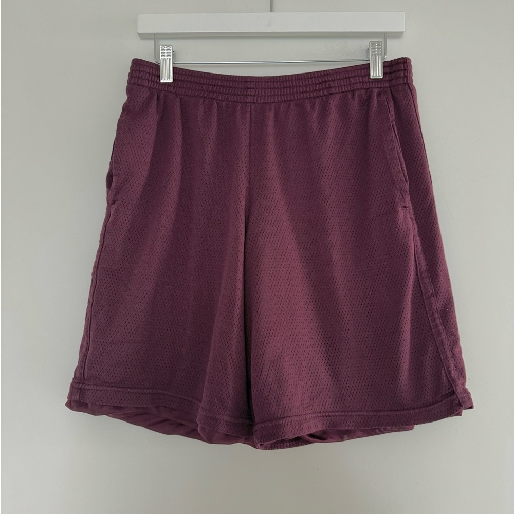 Champion Maroon Mesh Athletic Shorts